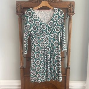 Boden floral stretch knit dress Size 10